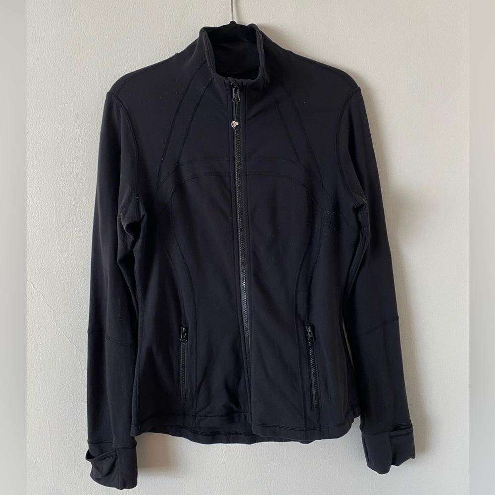 Women’s Lululemon Define Jacket Size 10 Black. Great used condition.